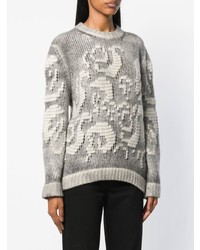 Avant Toi Embroidered Chunky Sweater