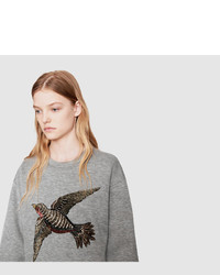 Gucci Embroidered Jersey Sweatshirt