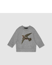 Gucci Embroidered Jersey Sweatshirt