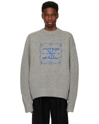 Ader Error Gray Decal Sweater