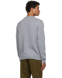 MAISON KITSUNÉ Grey Big Fox Head Sweater