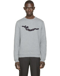Carven Grey Embroidered Sweatshirt