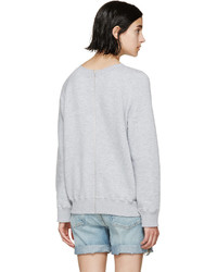 Ashish Grey Sequinned Kimye Sweatshirt