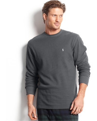 Polo Ralph Lauren Loungewear Big And Tall Long Sleeve Crew Neck Waffle Thermal Top
