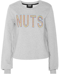 Markus Lupfer Nuts Appliqud Cotton Jersey Sweatshirt