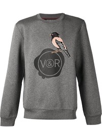 Viktor & Rolf Embroidered Bird Logo Print Sweatshirt