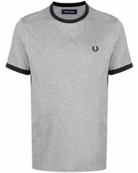 Fred Perry Embroidered Logo Cotton T Shirt