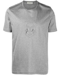 Corneliani Embroidered Logo T Shirt