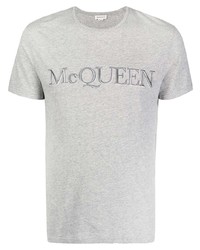Alexander McQueen Embroidered Logo T Shirt