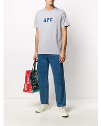 A.P.C. Gl Embroidered Logo T Shirt