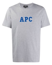 A.P.C. Gl Embroidered Logo T Shirt