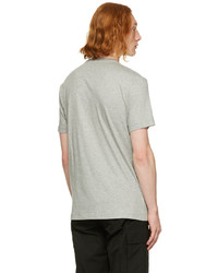 Versace Gray Embroidered T Shirt