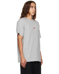 424 Gray Embroidered T Shirt