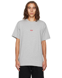 Grey Crew-neck T-shirt with Grey Sweatpants Hot Weather Outfits