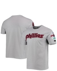 PRO STANDARD Gray Philadelphia Phillies Team Logo T Shirt