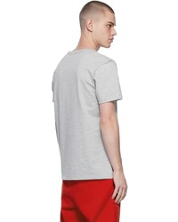 Alexander McQueen Grey Embroidered T Shirt