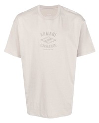 Armani Exchange Logo Embroidered T Shirt