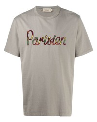 MAISON KITSUNÉ Parisien Embroidered T Shirt