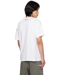 AAPE BY A BATHING APE White Embroidered T Shirt
