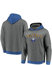 FANATICS Branded Heathered Grayroyal Buffalo Sabres True Classics Signature Fleece Pullover Hoodie In Heather Gray At Nordstrom