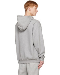 Nike Gray Embroidered Hoodie