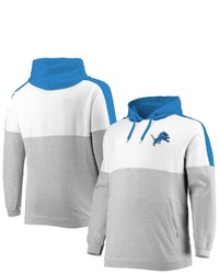 PROFILE Blueheathered Gray Detroit Lions Big Tall Team Logo Pullover Hoodie At Nordstrom
