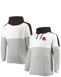 PROFILE Brownheathered Gray Cleveland Browns Big Tall Team Logo Pullover Hoodie At Nordstrom