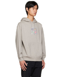 Li-Ning Gray Embroidered Hoodie