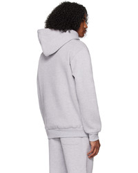 PLACES+FACES Gray Embroidered Hoodie