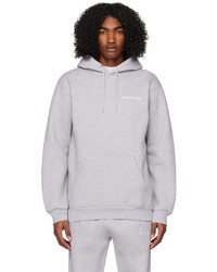PLACES+FACES Gray Embroidered Hoodie