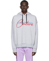 VERSACE JEANS COUTURE Grey Logo Hoodie