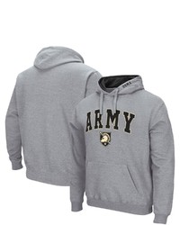 Colosseum Heathered Gray Army Black Knights Arch Logo 30 Pullover Hoodie In Heather Gray At Nordstrom