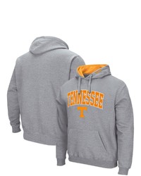 Colosseum Heathered Gray Tennessee Volunteers Arch Logo 30 Pullover Hoodie
