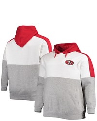 PROFILE Scarletheathered Gray San Francisco 49ers Big Tall Team Logo Pullover Hoodie At Nordstrom
