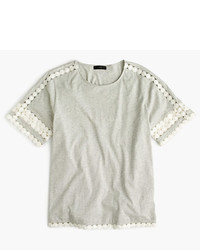 J.Crew Lace Embroidered Top