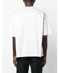 Lanvin Curb Lace Logo Embroidered T Shirt