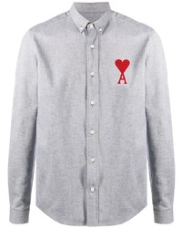 Ami Paris Ami De Coeur Button Down Shirt