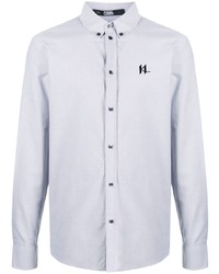 Karl Lagerfeld Embroidered Logo Oxford Shirt