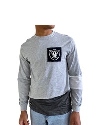 REFRIED APPAREL Gray Las Vegas Raiders Sustainable Angle Long Sleeve T Shirt