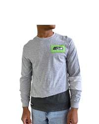 REFRIED APPAREL Gray Seattle Seahawks Sustainable Angle Long Sleeve T Shirt