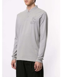 Shanghai Tang Dragon Embroidered Longsleeved Polo Shirt