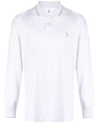 Brunello Cucinelli Embroidered Logo Cotton Polo Shirt