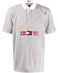 Tommy Hilfiger Embroidered Flags Polo Shirt