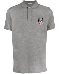 Moncler Embroidered Logo Short Sleeve Polo Shirt