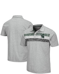 Colosseum Heathered Gray Michigan State Spartans Stinson Polo In Heather Gray At Nordstrom