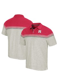 Colosseum Oatmealscarlet Rutgers Scarlet Knights Hill Valley Polo At Nordstrom