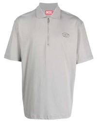Diesel T Vor Od Logo Embroidered Cotton Polo Shirt