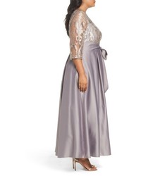 Alex Evenings Plus Size Embroidered Bodice Ballgown