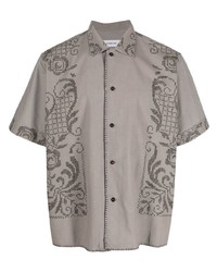 Damir Doma Embroidered Motif Cotton Shirt
