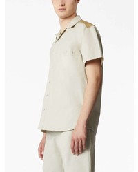 Tod's Logo Embroidered Cotton Shirt